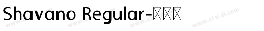 Shavano Regular字体转换